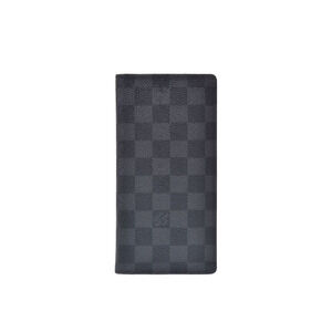 Louis Vuitton Graphite Black Portefeuille Wallet Brazza